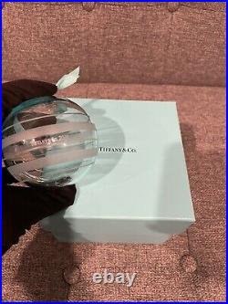 Tiffany & Co Crystal Glass Ball Ornament Christmas (2019) Brand New in Box