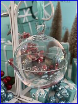 Tiffany&Co Crystal Glass Ball Ornament Christmas Holiday Tree 2019 W Box