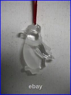 Tiffany & Co. Crystal Glass Ornament Penguin