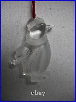 Tiffany & Co. Crystal Glass Ornament Penguin