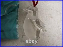 Tiffany & Co. Crystal Glass Ornament Penguin