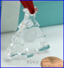Tiffany Co Crystal Mini Christmas Tree Ornament Box White Ribbon