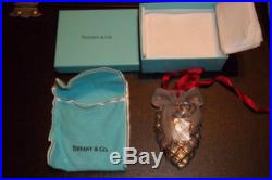 Tiffany & Co. Crystal Pine Cone Style Christmas Ornament In Original Box