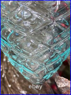 Tiffany&Co Crystal Pinecone Ornament Blue Glass Christmas Tree Holiday W Box