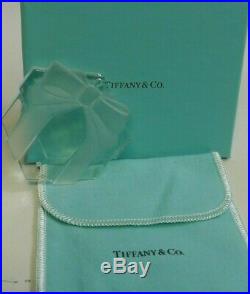 Tiffany & Co. Crystal Present Boxed Christmas Ornament Signed