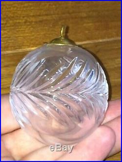 Tiffany & Co. Crystal Round Miniature Christmas Ornament BALLS Set of 3