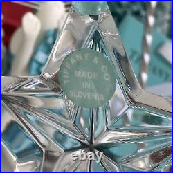 Tiffany&Co Crystal Star Ornament 5 Point Christmas Tree Holiday Decor 2.75
