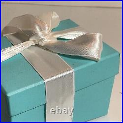 Tiffany & Co Cut Crystal 2 Inch Heavy Ball Ornament with Box