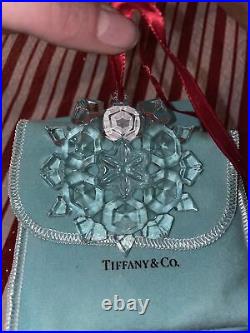 Tiffany & Co. Glass Crystal Snowflake Ornament