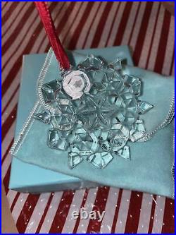 Tiffany & Co. Glass Crystal Snowflake Ornament