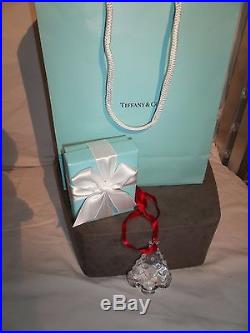 Tiffany & Co crystal Christmas Tree ornament IN BOX