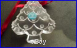 Tiffany & Co crystal Christmas Tree ornament IN BOX