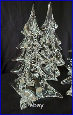 Toscany Collection Crystal Christmas Trees Japan LOT of 4