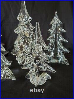 Toscany Collection Crystal Christmas Trees Japan LOT of 4