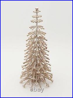 Unique extra large Czech crystal rhinestone circular Christmas tree ornament