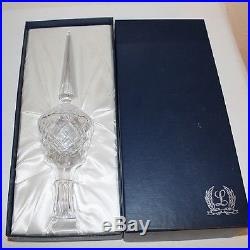 VINTAGE 1983 Lenox Crystal Christmas Tree Ornament Topper with Box never used