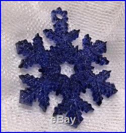Vera Wang Wedgwood 2005 Annual Christmas Ornament Blue Snowflake Perfect NIB