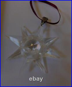 Very Rare Swarovski 1991 Snowflake Holiday Christmas Star Crystal Ornament