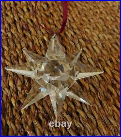 Very Rare Swarovski 1991 Snowflake Holiday Christmas Star Crystal Ornament