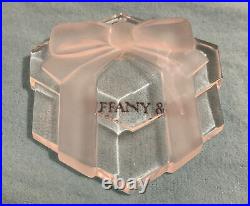 Vintage 1993 Tiffany & Co Christmas Present Crystal Ornament