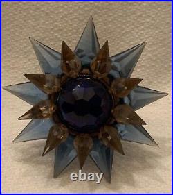 Vintage Matchless c9 series Wonder Star Czech Blue & Pink Crystals Works