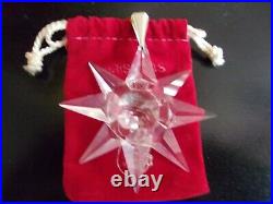 Vintage Pre-owned Swarovski 1991 Crystal Snowflake Christmas Ornament