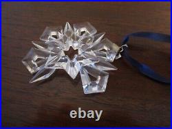 Vintage Swarovski Crystal 1999 Snowflake Star Ornament 3'' (missing 2 pieces)