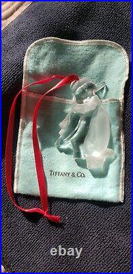 Vintage Tiffany & Co. 2002 Crystal Penguin Christmas Ornament 88936