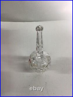 Vintage Waterford Crystal Glass Christmas Tree Top Ornament Boxed