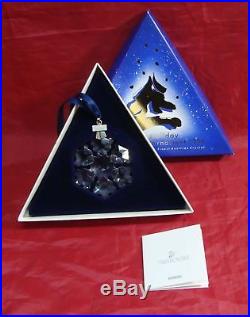 Vtg 1994 Swarovski Crystal Annual Christmas Holiday Snowflake Ornament Orig Box