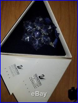 Vtg 1996 Swarovski Crystal Annual Xmas Holiday Snowflake Ornament 9445 960 001