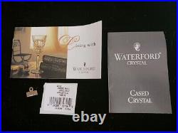 Vtg 2002 Waterford Cut Crystal Red Cased Ball Spire 4 Christmas Ornament with Box