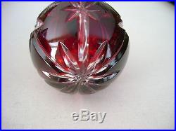 WATERFORD 2007 RED CASED BALL ORNAMENT33% LEAD CRYSTALNOT AVAILABLE IN STORES