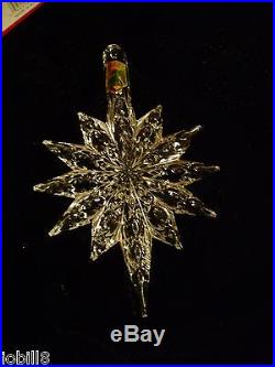 WATERFORD 2013 ANNUAL SNOWSTAR CRYSTAL ORNAMENT WithENHANCER