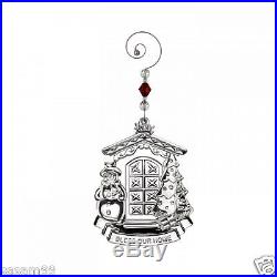 WATERFORD 2014 BLESS OUR HOME CRYSTAL ORNAMENT