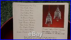 WATERFORD CRYSTAL 12 DAYS OF CHRISTMAS PARTRIDGE ORNAMENT BELL 1st Edition