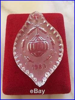 WATERFORD CRYSTAL 12 Days Of Christmas Ornament Set 1978 -1984 inc. Rare 1982