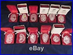WATERFORD CRYSTAL 12 Days of Christmas Ornament COMPLETE SET with 1982 Partridge
