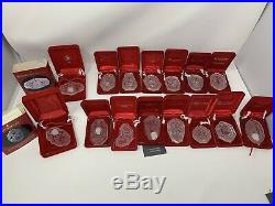WATERFORD CRYSTAL 1982 TWELVE DAYS OF CHRISTMAS ORNAMENT PARTRIDGE +14 More Lot