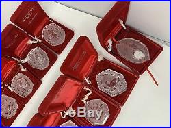 WATERFORD CRYSTAL 1982 TWELVE DAYS OF CHRISTMAS ORNAMENT PARTRIDGE +14 More Lot