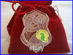 WATERFORD CRYSTAL 2002 SONGS OF CHRISTMAS DECK THE HALLS ORNAMENT MIB NO SLEEVE