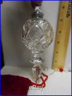 WATERFORD CRYSTAL ORNAMENT CHRISTMAS SPIRE KINSALE 2006 ORIGINAL BOX With HOOK