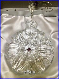 WATERFORD Crystal 2015 Snowflake Wishes Christmas Ornament
