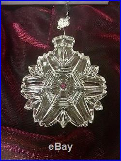 WATERFORD Crystal 2015 Snowflake Wishes Christmas Ornament