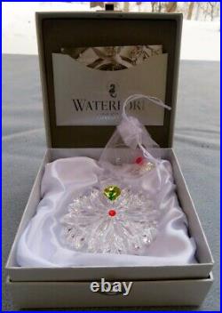 WATERFORD Crystal 2020 Snowflake Wishes LOVE Christmas Ornament Last Ed NIB
