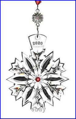 WATERFORD Crystal 2020 Snowflake Wishes LOVE Christmas Ornament Last Ed NIB