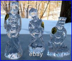 WATERFORD Crystal Nativity Figurines Three Kings Wise Men New in Box