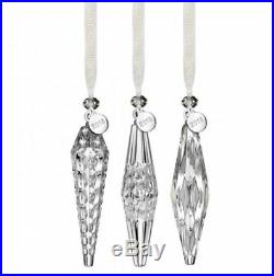 WATERFORD Icicle Ornament Set of 3 CHRISTMAS ORNAMENTS #40031796