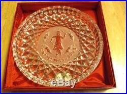 WATERFORD Ireland CRYSTAL ChrIstmas 1995 PLATE In Box