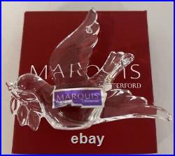 WATERFORD Marquis Clear Lead Crystal FAITHHOPELOVE 3-Ornament Set NEW in Boxes